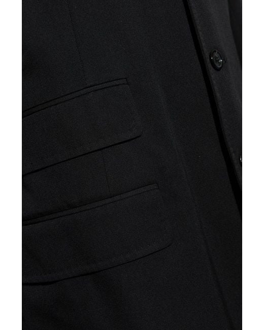 Maison Margiela Black Coat With Pockets, for men