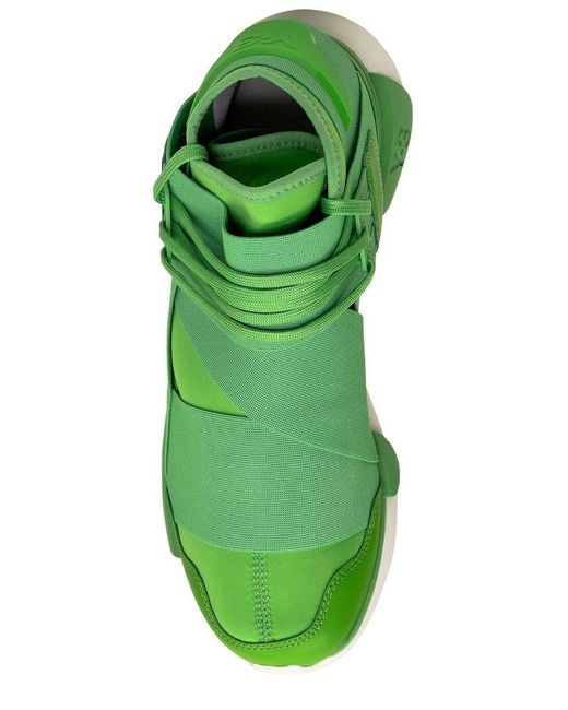 Y-3 Green Qasa Sneakers