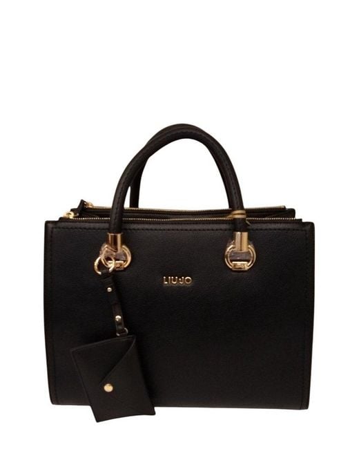 Liu Jo Black Logo Lettering Handbag