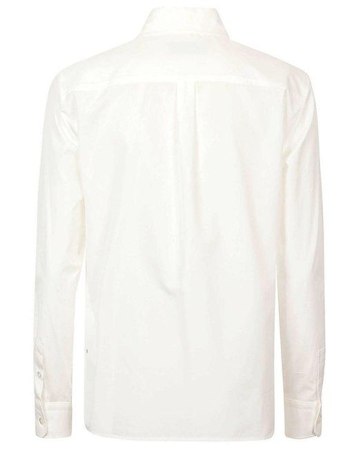 Weekend by Maxmara White Buttoned Poplin Shirt