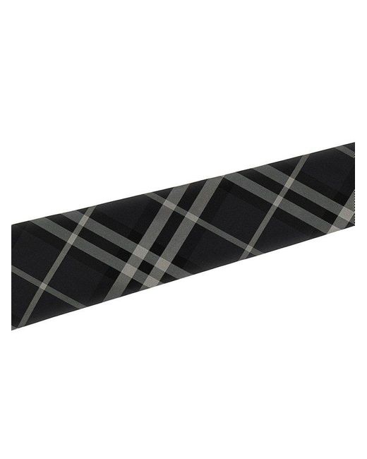 Burberry Black Check Silk Tie Ties, Papillon for men