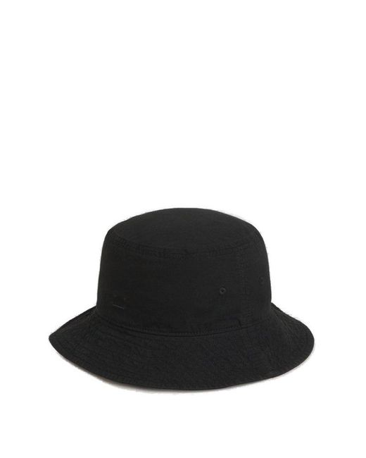 Acne Black Logo Patch Hat for men