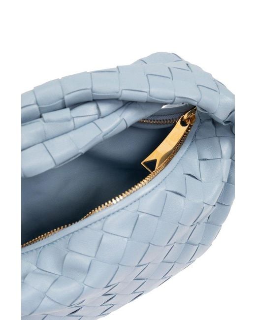 Bottega Veneta Blue Mini Jodie Tote Bag