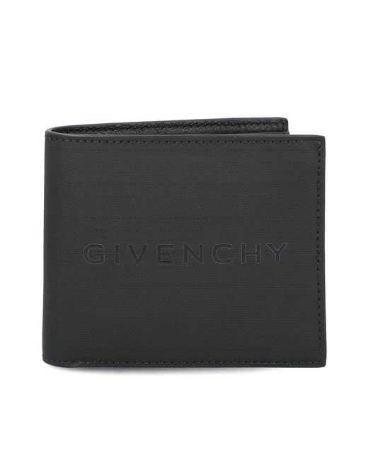 Givenchy Black Allover 4g Pattern Bifold Wallet for men