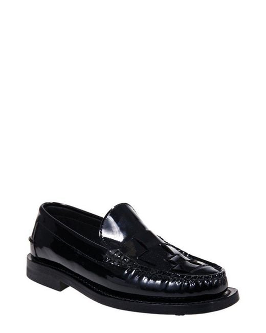 Hereu Black Square-Toe Loafers