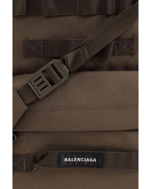 Balenciaga Brown Backpack With Logo for men