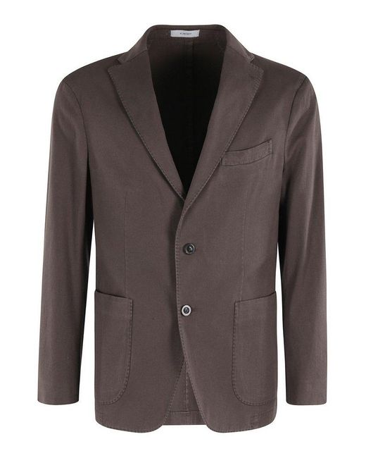 Boglioli Brown Single-Breasted Jacket for men