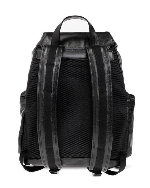 Gucci Black Leather Backpack for men