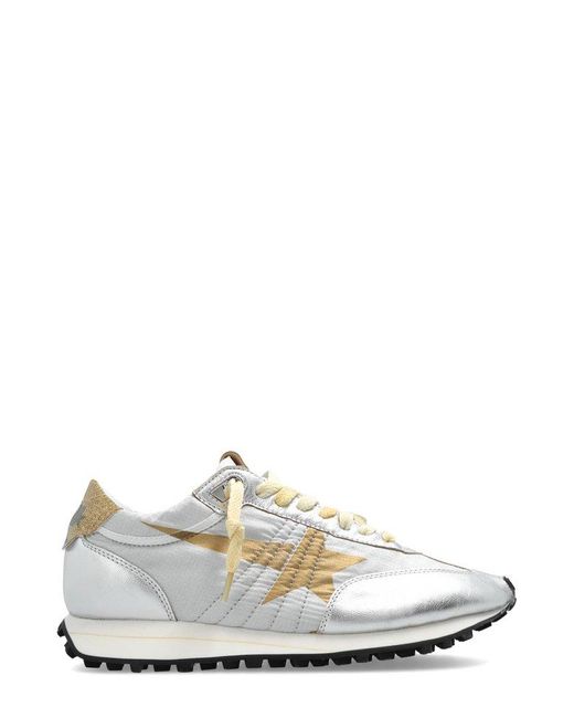 Golden Goose Deluxe Brand White Running Marathon M 77 Sports Sneakers