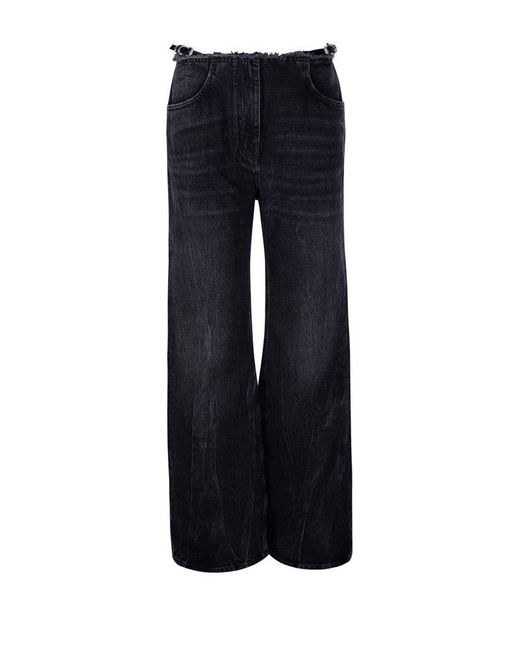 Givenchy Blue Voyou Low-waisted Jeans