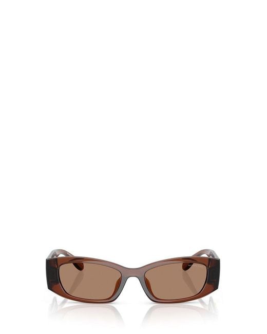 Michael Kors White Rhodes Irregular Frame Sunglasses
