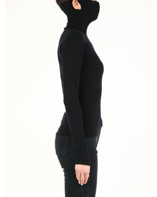 Balenciaga Black Mask Turtleneck Sweater
