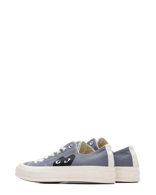 Converse White X Comme Des Garçons Play Chuck 70 Ox Low-Top Sneakers