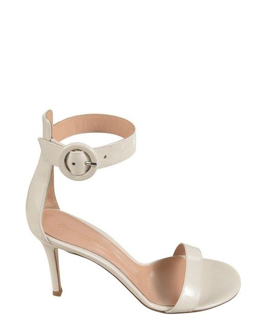 Gianvito Rossi Natural Portofino Ankle-Strap Sandals