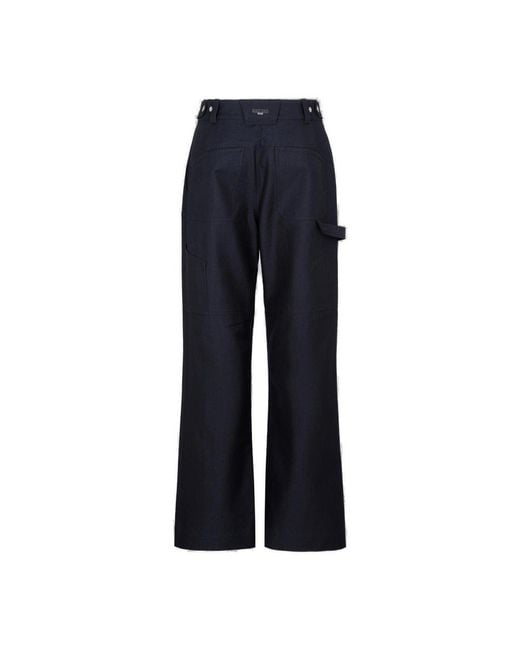 Marine Serre Survival Tailored Pants in Blue for Men | Lyst