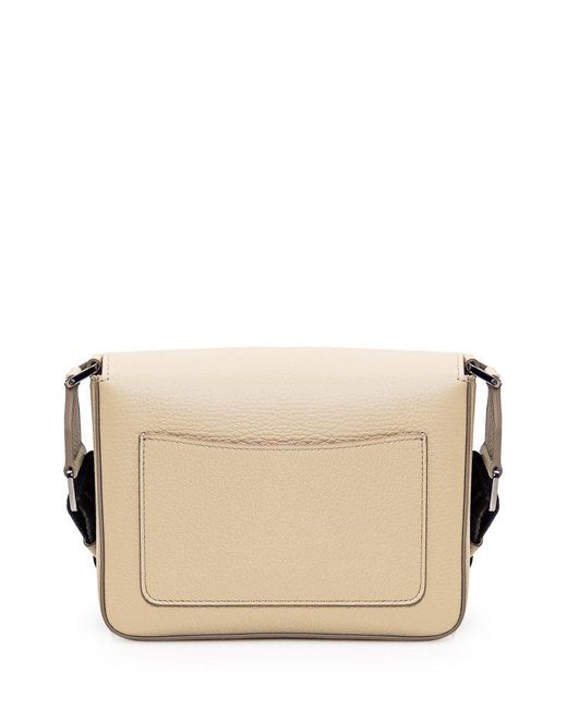 Dolce & Gabbana Natural Logo-embossed Leather Shoulder Bag for men