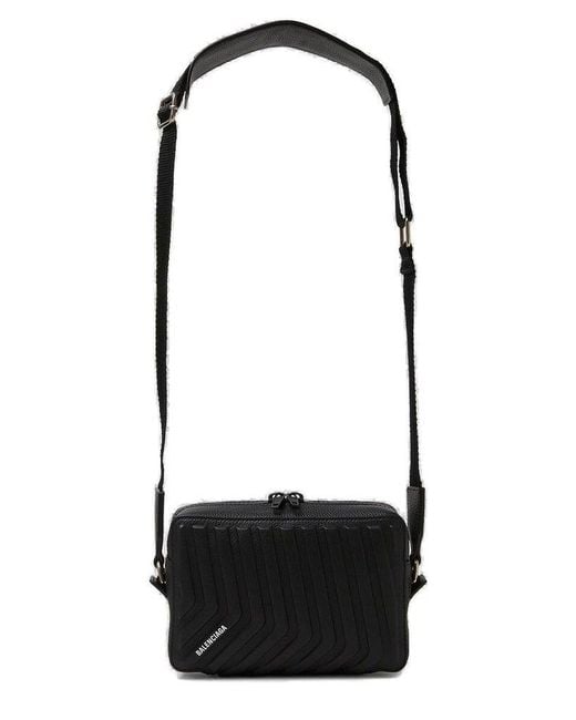 Balenciaga Black Car Camera Crossbody Bag for men