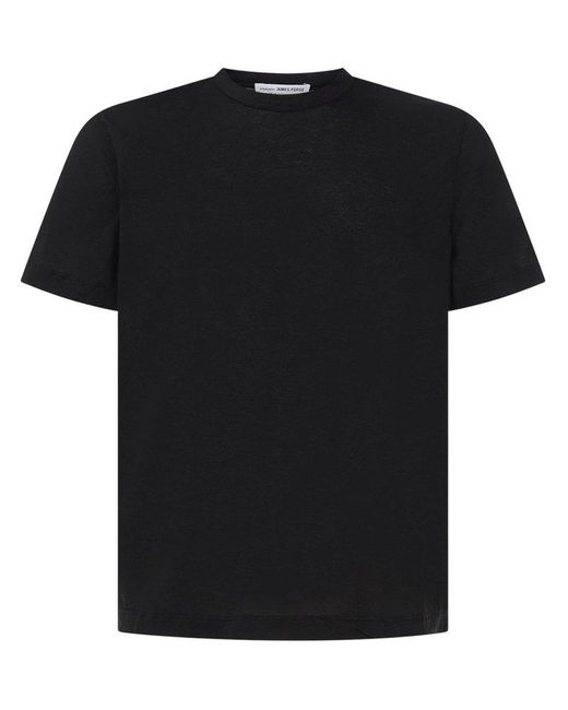 James Perse Black Clear Jersey Crewneck T-shirt for men
