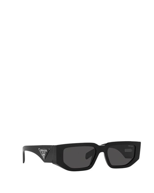 Prada Eyewear Men's PR A06S Sunglasses in Black/Dark Grey Prada