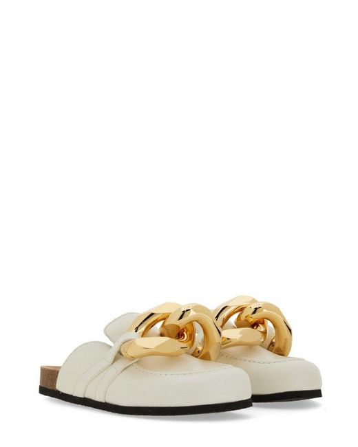 J.W. Anderson Natural Chain Link Detailed Slip-on Mules