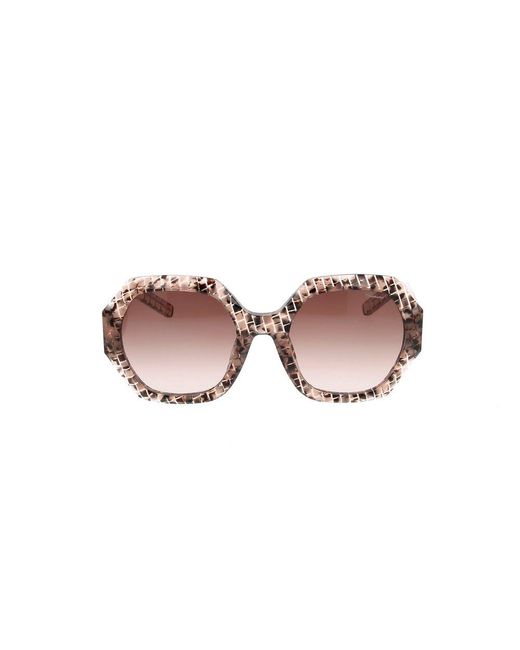 Chopard Black Eyewear Oversized Round Frame Sunglasses