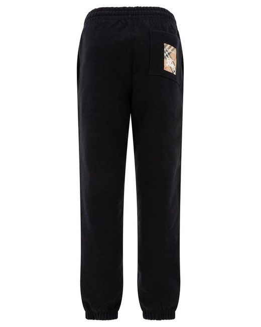 Burberry Blue Checked Sports Pants for men