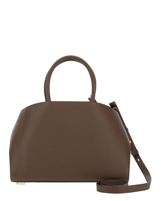 Ferragamo Brown Small Hug Top Handle Bag
