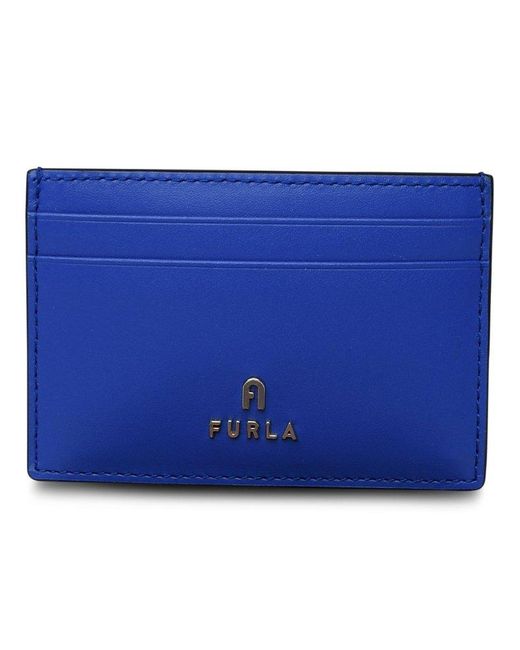 Furla Blue Leather Cardholder