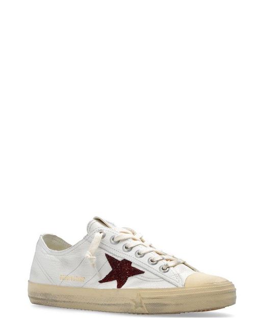 Golden Goose Deluxe Brand White V-star Low-top Sneakers