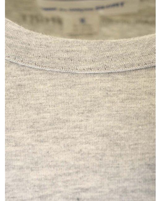 Comme des Garçons Gray Logo Printed Long Sleeved T-shirt for men