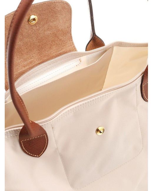 Longchamp Large Le Pliage Shopping Bag in Natural | Lyst