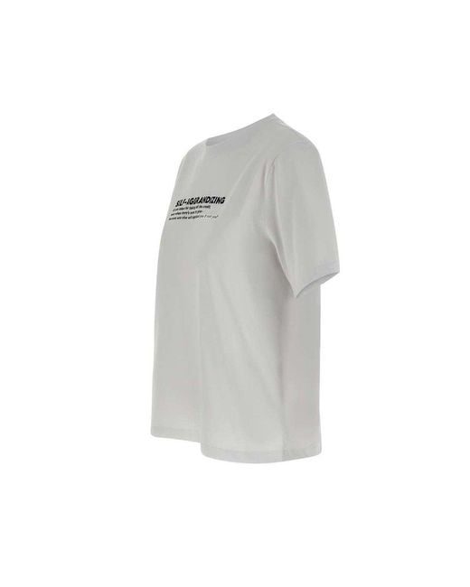 Victoria Beckham White T-Shirt With Print
