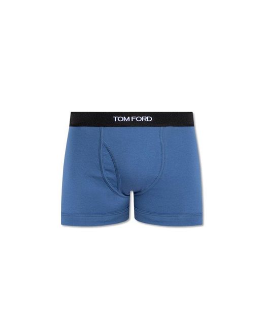 Tom Ford Blue Cotton Boxers, for men