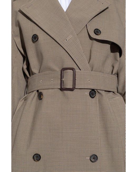 Totême  Natural Houndstooth Trench Coat,