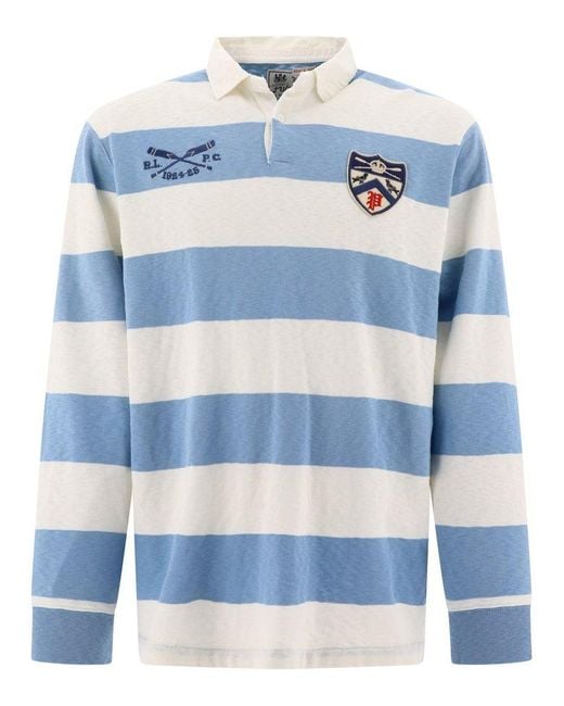 Polo Ralph Lauren Blue "Rugby" Polo Shirt for men