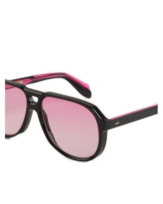 Cutler & Gross Pink Aviator Frame Sunglasses for men