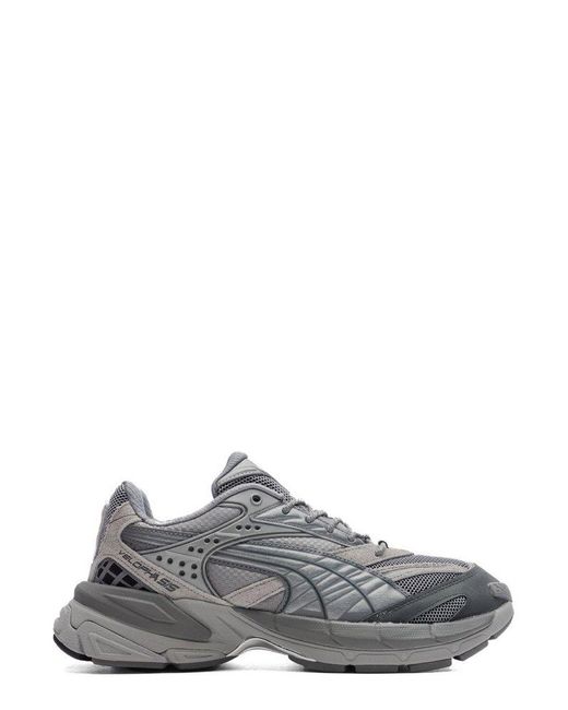 PUMA Gray X Feature Velophasis Low-Top Sneakers for men