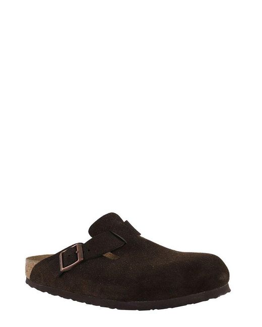 Birkenstock Black Buckle Detailed Slip-On Sandals