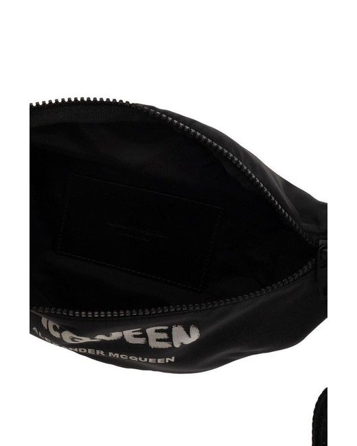 Alexander McQueen Black Belt Bag for men