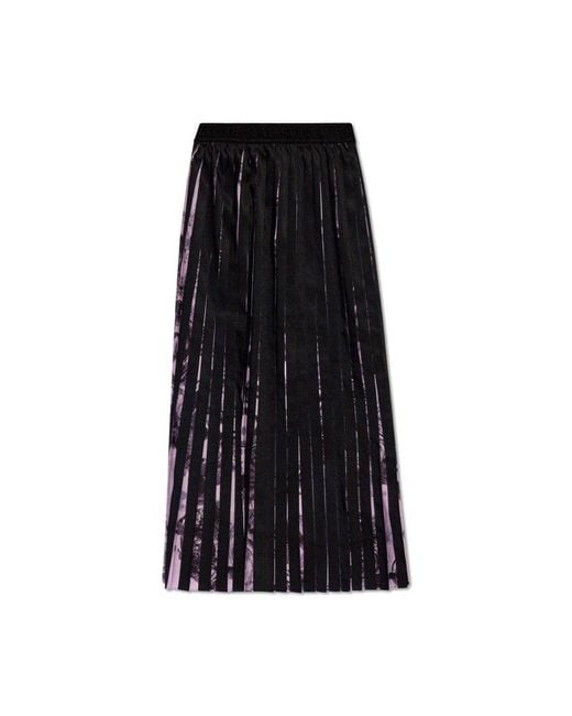 Versace Black Pleated Skirt,