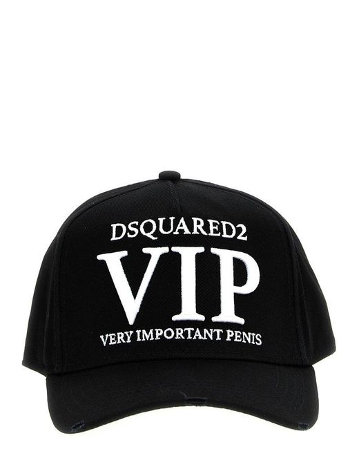 DSquared² Black Vip Hats for men