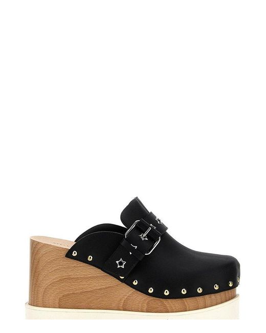 Stella McCartney Black Elyse Star-Studded Mules