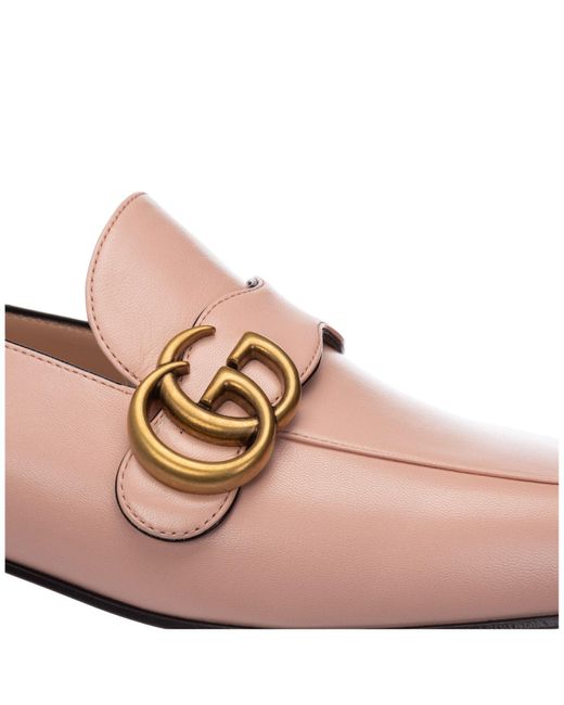 pink gucci loafers