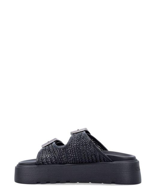 Casadei Black Birky Ale Platform Slides