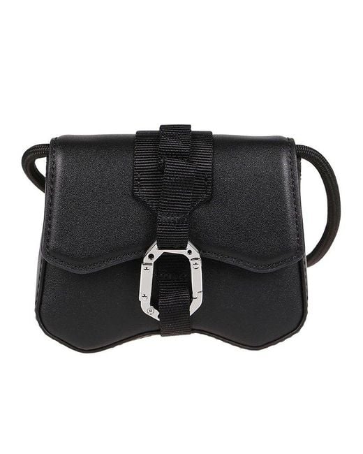 McQ Alexander McQueen Black Logo Patch Belt Bag for men