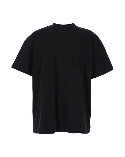 Jil Sander Black Double-Layers T-Shirt for men