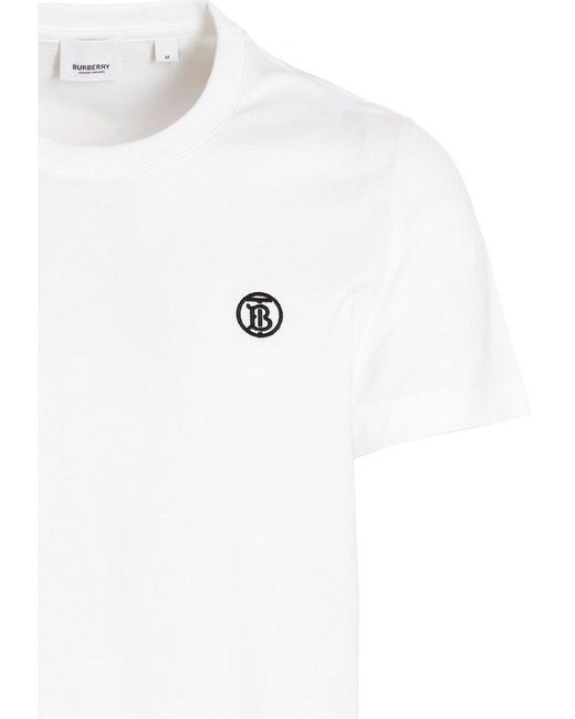 Burberry White Parker T-Shirt for men