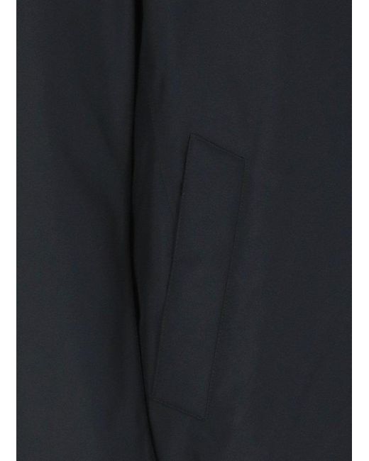Herno Black Gortex Long-Sleeved Hooded Jacket for men