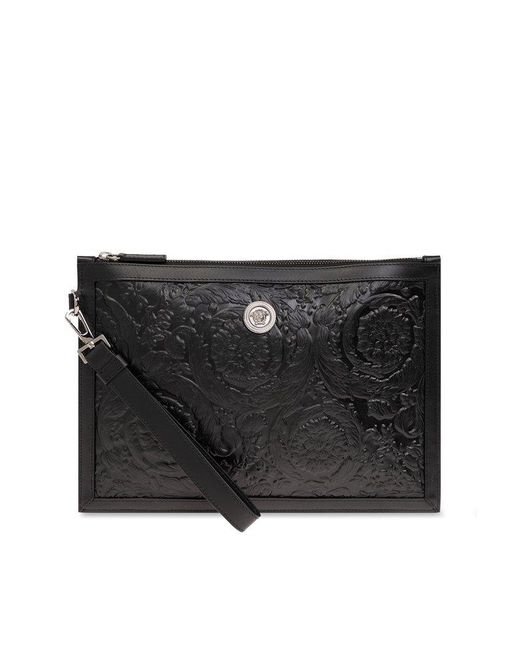 Versace Black Barocco Handbag for men