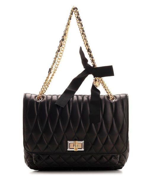 Lanvin Black Quilted Nappa Bag